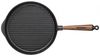 Skeppshult Grillpfanne Gusseisen 28 cm mit Walnussholzgriff - Schwarz - 25 bis 28 cm Bild 3