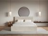 Selsey 'Softie ' Polsterbett 160×200 mit Bettkasten und Lattenrost, Velours, beige Bild 2