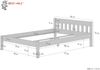 Erst-Holz Doppelbett Buchebett geölt Massivholz Jugendbett Futonbett 140x200 Bild 4