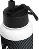 DECALVIBES Edelstahl Trinkflasche 1L mit Strohhalm Carbon Bild 5
