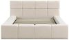 HOME DELUXE LED Bett aus Teddy-Stoff inkl. Stauraum GALA – Beige, 140 x 200 cm Bild 2