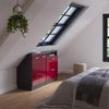 Küchenschrank für Dachschrägen R-Line Rot Hochglanz 120 cm 2er Set Vicco Bild 5