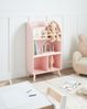 Bücherregal mit 3 Fächern LILOET Holzwerkstoff Pastellrosa Bild 3