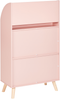 Bücherregal mit 3 Fächern LILOET Holzwerkstoff Pastellrosa Bild 5