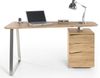 Schreibtisch >Tartu< in Asteiche geölt aus Massivholz - 150x75x67cm (BxHxT) Bild 2