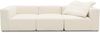 DOMO. collection Sofa 800013, 3-Sitzer Garnitur, rechteckig, gepolsterte Rückenlehne, Modul-Element, 3er Couch, Polsterganitur, 301 x 108 x 69 (BxTxH), natur Bild 2
