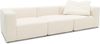 DOMO. collection Sofa 800013, 3-Sitzer Garnitur, rechteckig, gepolsterte Rückenlehne, Modul-Element, 3er Couch, Polsterganitur, 301 x 108 x 69 (BxTxH), natur Bild 3