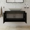 Roomart ATLANTIC-85 Badmöbel Set– 2-teiliges Badezimmermöbel Set - Waschbecken mit Unterschrank - H 45 x B 45 x T 85 cm • Schwarz-Eiche Bild 4