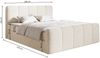 Selsey 'Cloudy II' Boxspringbett mit Bettkästen und Topper Bouclé Creme, 180x200 cm Bild 5