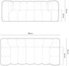 Micadoni Sofa Lupine 2-Sitzer Samtstoff Salvador Grau Bild 5