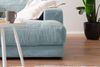 KAWOLA Big Sofa MADELINE Cord hellblau 85 x 170 x 290 cm Bild 4