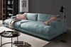 KAWOLA Big Sofa MADELINE Cord hellblau 85 x 170 x 290 cm Bild 2