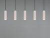 Moderne Pendelleuchte SOKA 5-flammig aus Metall Hellgrau, Breite 85cm Bild 5