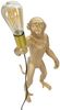 Dmora Tischlampe Piet, Schreibtischleuchte, Büroleuchte, Arbeitslampe, 26x34 h55 cm, Gold Bild 5