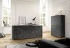 INOSIGN Sideboard Basic Breite 207 cm, Kommode 4 Türen, Anrichte, Metallgriff, moderne Rahmenoptik, viel Stauraum, Farbauswahl Bild 3