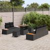 vidaXL Gartensofa-set 8 pcs Schwarz Poly-Rattan 3362859 Bild 3