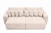 Kaiser Möbel Schlafsofa, Cordstoff Poso, PIANO DOUBLE, Große Liegefläche, Tiefe Sitzfläche, Cordstoff mit markanter Struktur Bild 4