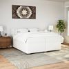 vidaXL Boxspringbett mit Matratze Weiß 200x200 cm Kunstleder 3286137 Bild 3