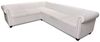 vidaXL Chesterfield-Ecksofa 6-Sitzer Kunstleder Weiß 243616 Bild 4