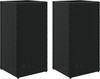 vidaXL Pflanzkübel 2 Stk. Schwarz 30x30x60 cm Poly Rattan 3210516 Bild 2