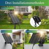 Quntis Lichterkette led lichterkette solar außen, 9/16M solarlichterkette outdoor IP44, Solarlampen Outdoor, SolarLichterkette mit Fernbedienung/Dimmbar/Timer Bild 3