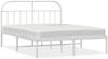 vidaXL Bettgestell mit Kopfteil Metall Weiß 140x190 cm 353684 Bild 2