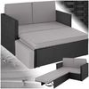 tectake Loungeset Rattan Lounge, (Set, 2-tlg), 2-Sitzer Bild 4