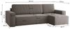 Ecksofa Schlafsofa Sofa MARIS Stoff Poso Schwarz Ottomane Rechts Bild 4
