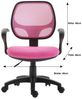 IDIMEX Drehstuhl COOL, Schreibtischstuhl Kinder ergonomisch höhenverstellbar Drehstuhl pink Bild 3