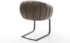 Freischwinger Jada-Flex Mikrofaser Taupe Vintage Freischwinger flach Schwarz Taschenfederkern Bild 5