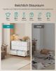 SONGMICS Kommode, Schrank, 7 Stoffschubladen, für Schlafzimmer, Flur, Wohnzimmer, weiß Bild 3