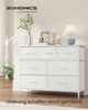 SONGMICS Kommode, Schrank, 7 Stoffschubladen, für Schlafzimmer, Flur, Wohnzimmer, weiß Bild 2