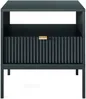 Vente-unique - LIOUBA Bedside table Holz, Platte Schwarz - B 39 cm x H 56 cm x L 54 cm Bild 2