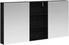vidaXL Badezimmerschrank-Set 3 pcs 140 x 14,5 x 70 cm Holzwerkstoff 3403777 Bild 2