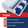 Matratze TITAN 9 Zonen 100x200 Premium Hybrid FOAM Taschenfederkern KOKOS H2 H3 Bild 4
