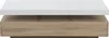 Vente-unique - Couchtisch mit 2 Schubladen - MDF - Holzfarben hell & Weiß - FELIX Bild 3