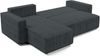 AX LIVING Ecksofa L Form Aydin Cord Schlafsofa Grau Schlaffunktion 258 Bild 4