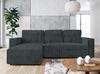 AX LIVING Ecksofa L Form Aydin Cord Schlafsofa Grau Schlaffunktion 258 Bild 2