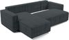 AX LIVING Ecksofa L Form Aydin Cord Schlafsofa Grau Schlaffunktion 258 Bild 5