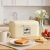 Relaxdays Retro Brotkasten mit Deckel & Griff Bild 3