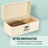 Relaxdays Retro Brotkasten mit Deckel & Griff Bild 4