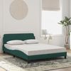 vidaXL Bett mit Matratze "Dover" Dunkelgrün 120x200 cm Samt 3208374 Bild 3