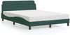 vidaXL Bett mit Matratze "Dover" Dunkelgrün 120x200 cm Samt 3208374 Bild 1