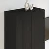 vidaXL TV-Wandschrank Schwarz 59,5 x 31 x 100 cm Holzwerkstoff 892370 Bild 4