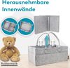 RUBBERNECK Premium Filz Wickeltasche L dunkelgrau Tasche Baby Uni Organizer Bild 2