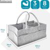 RUBBERNECK Premium Filz Wickeltasche L dunkelgrau Tasche Baby Uni Organizer Bild 4