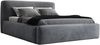 Polsterbett LUMO 120x200 ohne Matratze mit Bettkasten und Lattenrost. Farbe: Anthracite 18 Bild 4