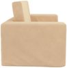 vidaXL Kinder-Schlafsofa 2-Sitzer Creme Weicher Plüsch 357031 Bild 5