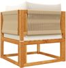 vidaXL Gartensofas-Ecke mit Kissen 2 Stk. Holz Akazie & Seil 3278853 Bild 5