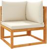 vidaXL Gartensofas-Ecke mit Kissen 2 Stk. Holz Akazie & Seil 3278853 Bild 4
